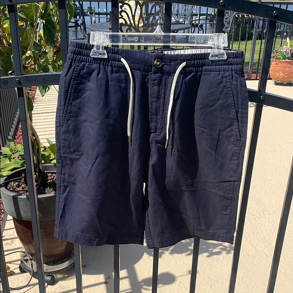 Scotch & Soda Blue Flat Front Unisex Shorts